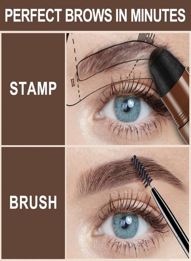 iMethod Eyebrow Stamp Stencil Kit - Eyebrow Powder, Makeup for Natural-Looking Brows, Eyebrow Stamp Kit with 27 Reusable Stencils, Easy to Use, Waterproof & Smudge-Proof, Long-Lasting, Brown - Image 5